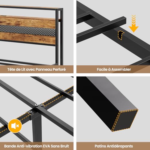 Lit 140x190 LED + multiprise USB-C, AOGLLATI