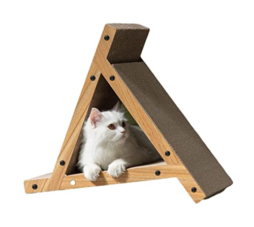 Maison en carton pour chat griffoir tunnel et arbre a chat pour proteger votre canape de salon