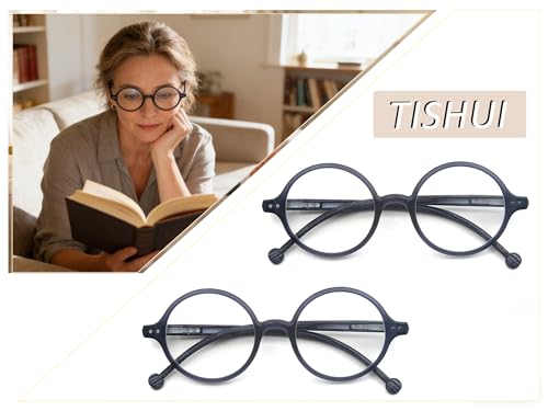 Image of Round Reading Glasses for Women Men Blue Light Blocking Circular Readers Unisex Ultra Lightweight Circle Eyeglasses