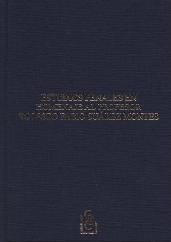 Portada de Estudios Penales en Homenaje al Profesor Rodrigo Fabio Suarez Mon Tes