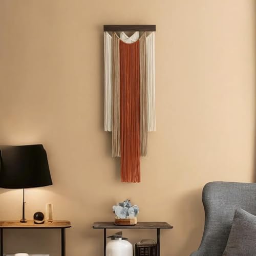M MANUAL Macrame Wall Hanging 15.7x47.2Inch Fiber Handmade Macrame Wall