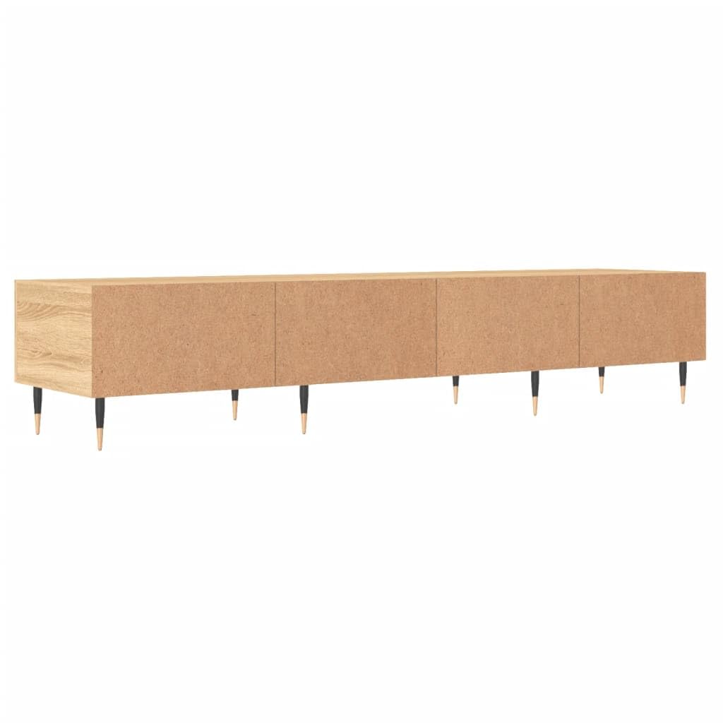 TV-Schrank Sonoma-Eiche 150x36x30 cm, Holzwerkstoff, modern, Robustes Media-Center mit Stauraum für Wohnzimmer, Schlafzimmer