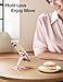Nulaxy 2 Pack Dual Folding Cell Phone Stand, Fully Adjustable Phone Holder for Desk, Compatible with iPhone 16 15 14 13 12 11, Nintendo Switch, All Phones, Rose Gold