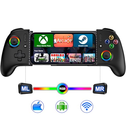 Fanxieast Wireless Mobile Gaming Controller Phone Controller Handheld Game Systems Nintendo DS Consoles-Black