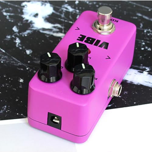 Jemora Mini pédale d’effets pour guitare Vibe FUV2 simulant un effet de klaxon rotatif pédale de guitare portable pour guitare électrique True Bypass Footswitch haut-parleur effet processeur de son - Les Beatles, Paul McCartney, John Lennon, RIngo Starr, George Harrison Jemora Mini pédale d'effets pour guitare Vibe FUV2 simulant un effet de klaxon rotatif pédale de guitare portable pour guitare électrique True Bypass Footswitch haut-parleur effet processeur de son – Image 7