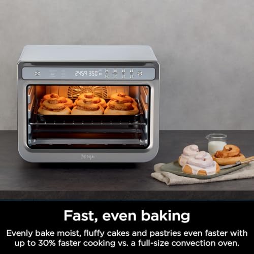 Ninja Air Fryer & Toaster Oven + ProChef Wireless Probe, Prestige Smart XL Air Fryer, Grill, with Probe Bluetooth App Connection, Waterproof, US Only