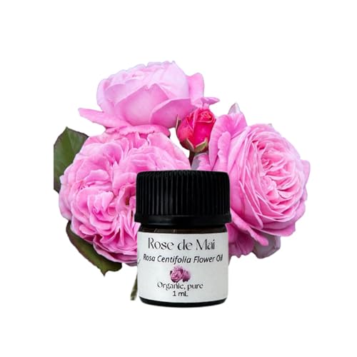 Aceite Esencial Rose de Mai, 1 mL, Orgánico y Puro