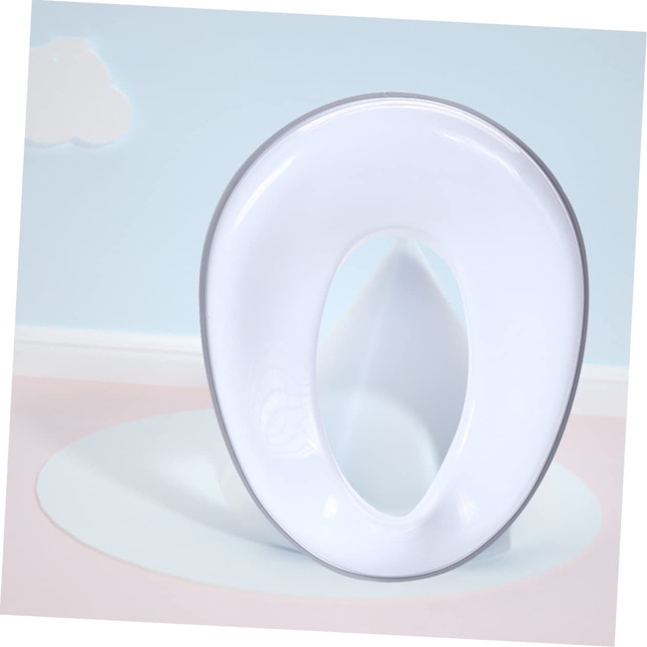 Riduttore Anti-splash Cerchio Rimovibile Bianco in Pp, Wc Bambini