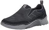 Rockport Men's Rocsports Slip On Sneaker, Navy LEA/MESH, 10.5