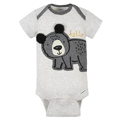 Image of Gerber Unisex Baby 5-Pack Short Sleeve Variety Onesies Bodysuits