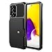Produktbild HYKEJI Hülle für Samsung Galaxy A72 5G Handyhülle [TPU + Premium PU Leder] [Kartenfach] [Standfunktion] Flip Case Cover RFID Schutzhülle Etui Kompatibel für Samsung A72 5G Klapphülle (Schwarz,A72 5G)