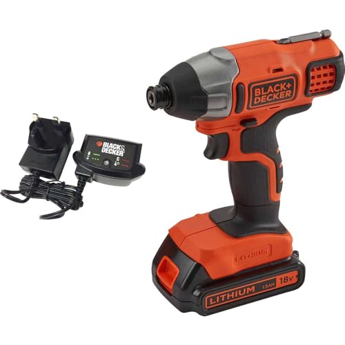 Black and Decker BDCIM18 18v Cordless Impact Driver 1 x 1.5ah Li-ion