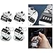 Four Digit Mechanical Counter, Manual Click Counter No Battery, Stainless Steel Counting Device, Silver Metal for Ring Tally Counter for(Thickened Metal)