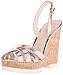 Nine West Women's Kindeyes Metallic Wedge Sandal