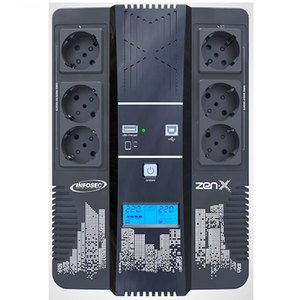 USV-Steckdosenleiste Infosec UPS System Zen-X 600 FR/SCHUKO