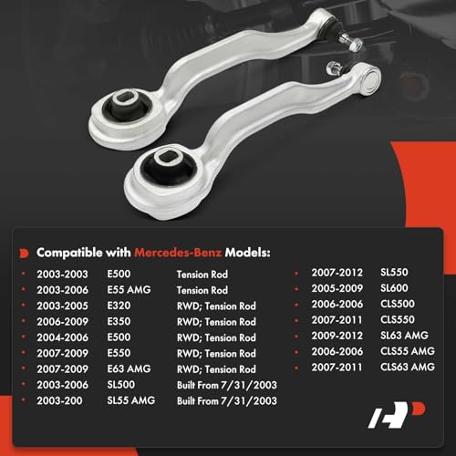 A-Premium 2 x Front Lower Control Arm, with Ball Joint & Bushing, Compatible with Mercedes-Benz - 2003-2012 - E320, E350, E500, E550 & CLS500, CLS550 & CLS55 AMG, CLS63 AMG & E55 AMG, E63 AMG - Image 3