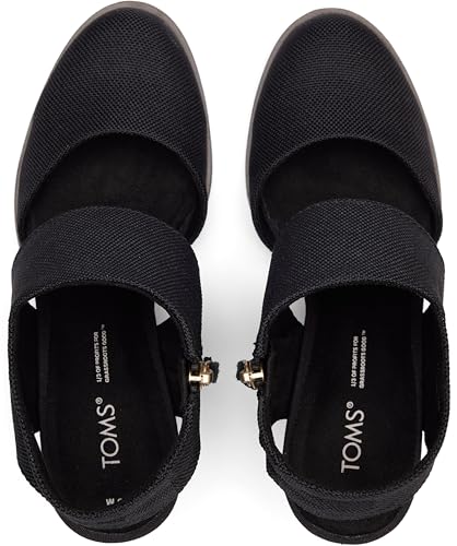 TOMS Womens Majorca Closed Toe Backstrap Athletic Sandals Casual Mid Heel 2-3"4