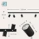 Lightbox Deckenlampe LED 6 flammig | Decken-Strahler mit schwenkbaren Spots | Lampe für Wohnzimmer, Küche oder Schlafzimmer (innen) | 6 x GU10 Fassung | aus Metall in Schwarz