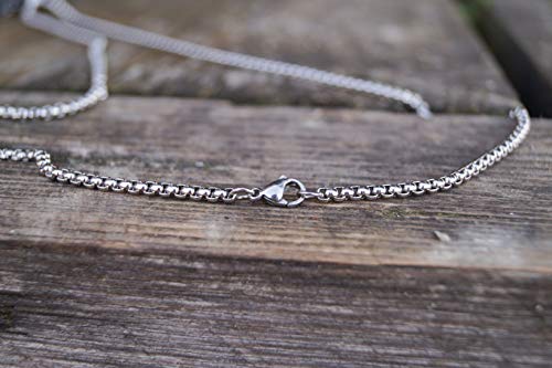 Made by Nami Pendant Necklace for Men 23" Gold & Silver Cuban Link Chain with Pendants for Men High-Quality Stainless Steel Necklace Premium Jewelry Gift for Him - Image 6