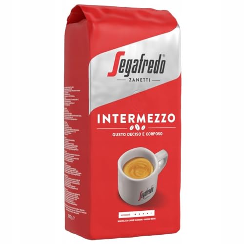 Segafredo Zanetti Intermezzo - Ganze Bohne (1 kg Packung) - Geeignet für alle italienischen Kaffeespezialitäten - Kaffeebohnen mit mittlerer Röstung, stark und vollmundig im Geschmack