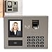 High Efficiency Time Clock 4 in 1 Face Recognition Fingerprint Password Card Chinese and English Employee Attendance Machine for Offices Factories Hotels Schools (US Plug)