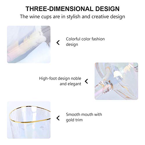 ABOOFAN 2 peças chiques mini copos de celebrações elegantes decorativos champanhe bebida cristal ver