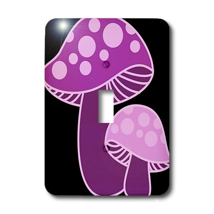 Interrupteur violet 3drose LLC design champignons finition de prestige
