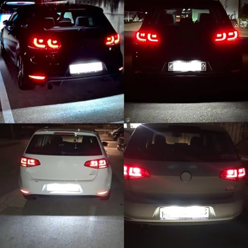 Luz de matrícula para VW CC EOS Scirocco soluciona fallos de luz trasera kit 1K8943021D 5