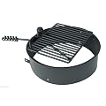 Titan Outdoors 32" Steel Fire Ring Cooking Grate Campfire Pit Park Grill BBQ Camping Trail