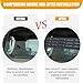 Bekantogy2PCS Car Rear Window Louver Vent Cover Compatible with Land Rover Defender 110 130 2020-2025 Rear Door Window Ventilation Shutters Rear Window Ventilation Cover Aluminum Alloy Shutters Cover