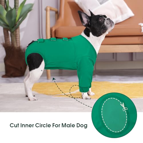 Image of Kuoser Dog Surgery Suit Female Spay, Dog Recovery Sleeves for Front Legs, Prevent Licking Recovery Suit for Dogs, Pet Surgical Suit Doggie Onesie, Puppy Elbow Protector for Leg Injuries and Joint Pain
