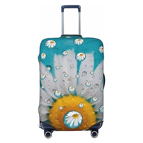 Housse de protection valise marguerites pour bagages de 45 à 81 cm