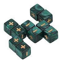 SPYMINNPOO 20-teiliges Würfel-Set, Berechnung Minus Requisiten, Früherziehung, Mathe-Unterricht, Würfel, Mehrere Farben, Optional (Grün)