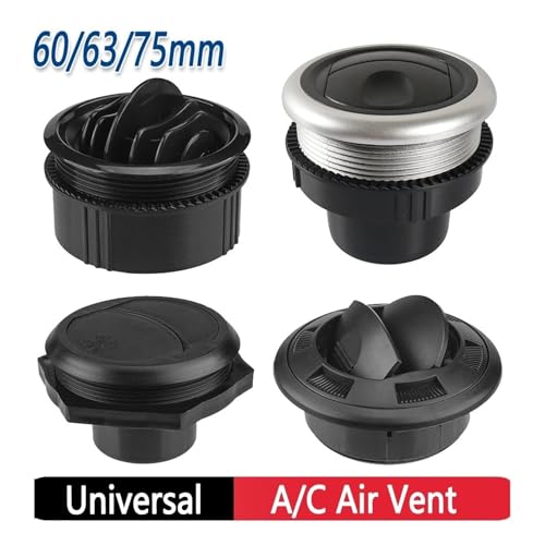 Salida de aire redonda universal de 75mm ideal para regular la calefacción en tu RV 3
