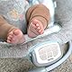 Ingenuity, InLighten Babywippe Babyschaukel mit Lichtern, Kitt Bunny, Spielzeugleiste, Vibrationen, Geräuschen, Tummy Time Kissenmatte, bis zu 20 lbs, Neugeborenes+