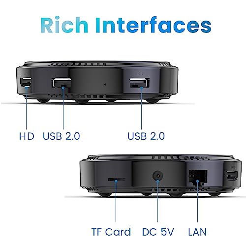 Android Tv Box 12.0 4Gb 64Gb Smart Tv Box Android Box Allwinner H618 Wifi 6 Ultra Hd 1080P 4K 8K Hlg Mode Hdr10+ Bt 5.0 Usb 2.0 Set Top Box With Mini Wireless Backlit Keyboard #TOP7