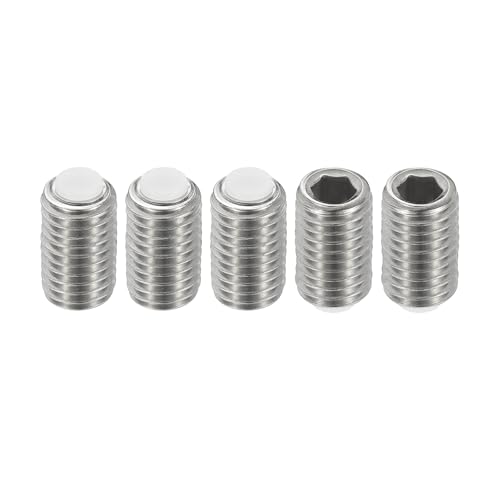 PATIKIL Vite Senza Testa M12x20mm, 5pz Acciaio Inossidabile 304 Testa Esagonale Metrica, Punta a Tazza, Viti Senza Testa a Esagonal, Ferramenta con Attacco Esagonale Interno