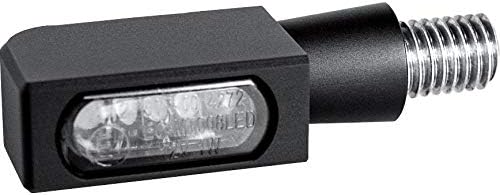HeinzBikes Block Line Micro M8 Motorcycle Indicator LED Aluminium Pair Black