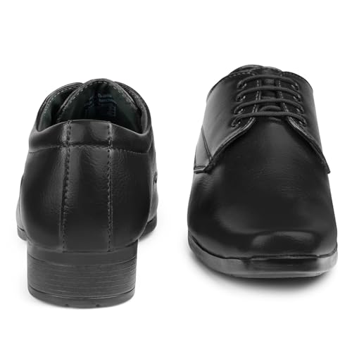 Image of DOCTOR EXTRA SOFT Men's Black Formal Shoes- Classic Office Business Dress Shoes, Slip On & Lace Up Style, Lightweight Cushioned Sole, Non-Slip Professional Work, Wedding,Party & Casual Footwear D-851
