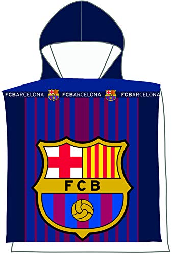 FCB FC Barcelona Couverture Polaire 100% Polyester Bleu 55 x 110 cm