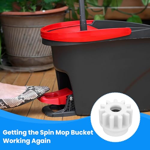 Image of SDTC Tech 2 Pcs Easy Mop Pedal Broom Spin Replacement, One Way Clutch Bearing Repair, Spin Mop Bucket Gear Replacement, Mop Bucket Bearing Compatible with Oce DAR, Vi LIDA