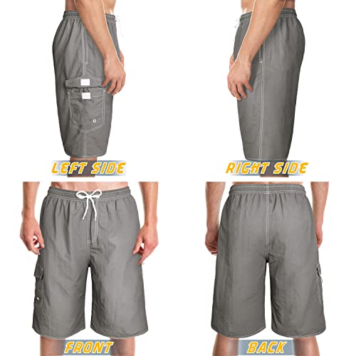 Image of Mens Swimming Trunks Swim Trunks Quick Dry Swim Shorts with Mesh Lining Funny Swimwear Bathing Suits