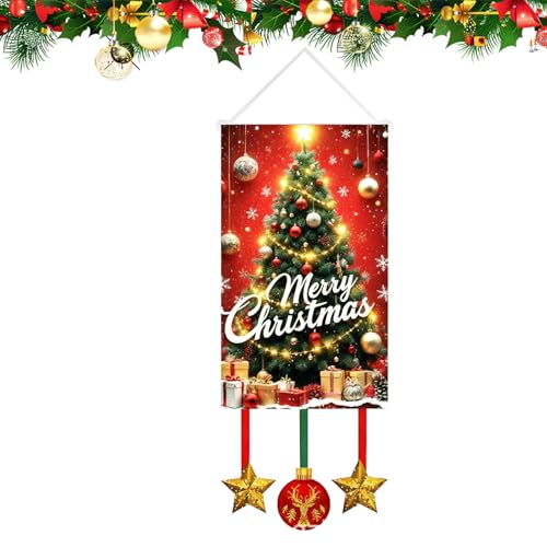 クリスマス ガーデン 旗 | ホリデー 装? 防水 | 冬季 ガーデン フラグ 室内用 バナー - 室内 室外 ホーム 窓 ドア 庭 パティオ ポーチ 通路 リビングルーム パーティー用