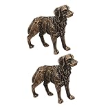 RORPOIR 2 Pièces Ornements Chien De Berger Miniature Figurines d'animaux Jouet Chiot Antique Chien Antique Figurine Chien Modèle Jouets Vintage Chien Figure Miniature Chien Figurine Chien