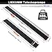 LIEKUMM 2 x 138–244 cm Rollstuhlrampe für Treppen, 300 kg Tragkraft Rollstuhlrampe für Rollstuhl & Scooter, Auffahrrampe für Türschwellen, Bordsteine, Stufen, Elektro-rollstühle, Fahrräder