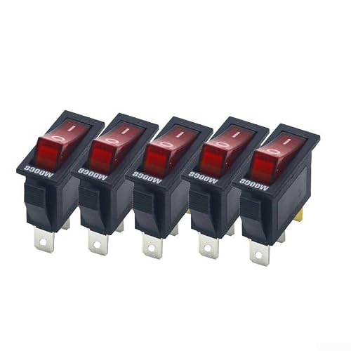 Lot de 5 boutons lumineux pour poêle électrique 3 x 1,3 cm