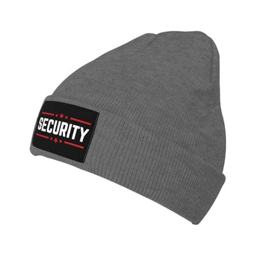 Security Beanie Unisex Beanie Hat Soft Winter Beanies Cuff Beanie Knit Hat Deep Heather