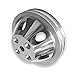 DEMOTOR PERFORMANCE Double Groove Pulley Polished Aluminum For SBC Chevy LWP Water Pump