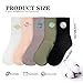 LCJAOF 5 Pairs Women’s Cotton Planet Socks - Fashionable Mid-Tube Embroidered Crew Socks for Women, Girls Daily Casual Comfort