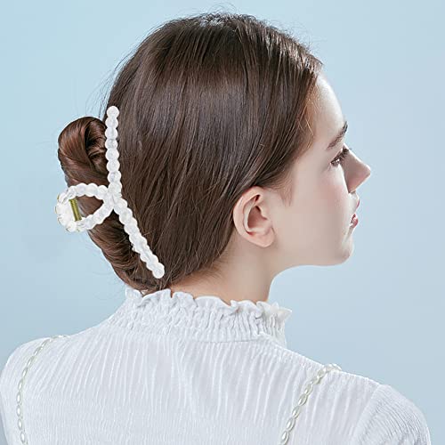 3 Pack Nonslip Matte Clear Hair Claw Clips For Thick Hair Strong Hold Jaw Hair Clamps Fashion Hair Accessories For Women #TOP2